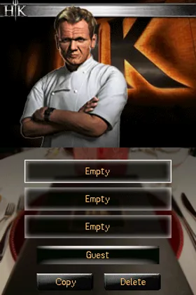 Hell's Kitchen - The Game (USA) (En,Fr,De,Es,It) screen shot title